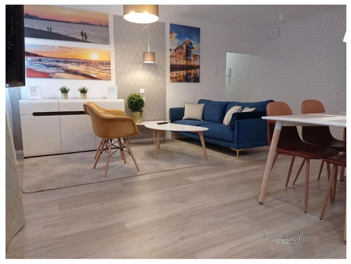Apartament Topaz - 700 M Do Plazy - Brzezno - Azw Gdansk Apartment